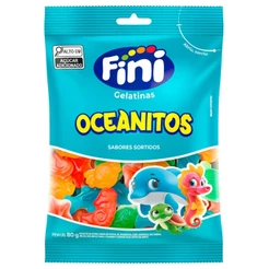 Bala de Gelatina Oceanitos 80g - Fini