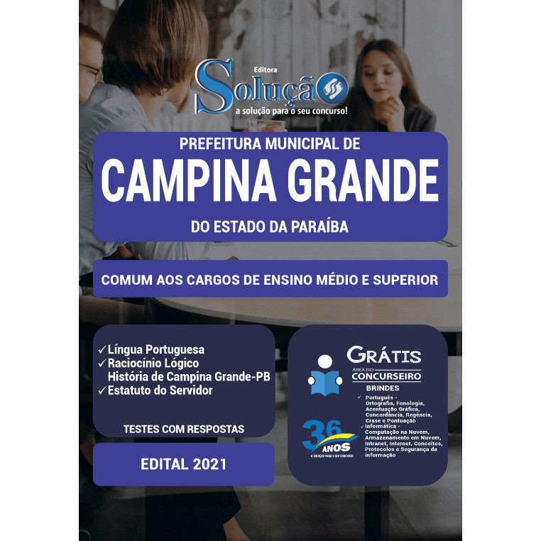 Apostila Prefeitura de Campina Grande - PB - Comum aos Cargos de Ensino Médio e Superior