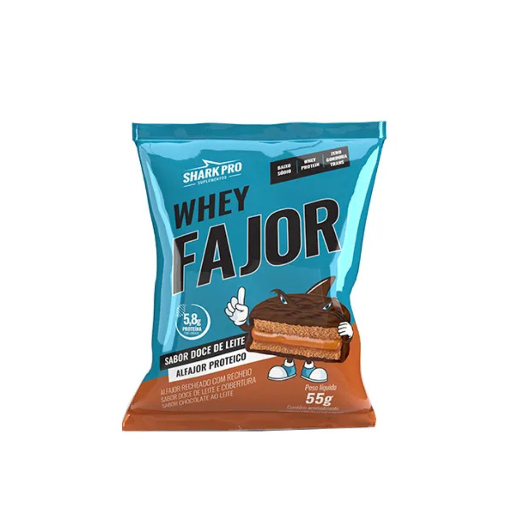 Alfajor Doce de Leite 55g -  Sharkpro Suplementos