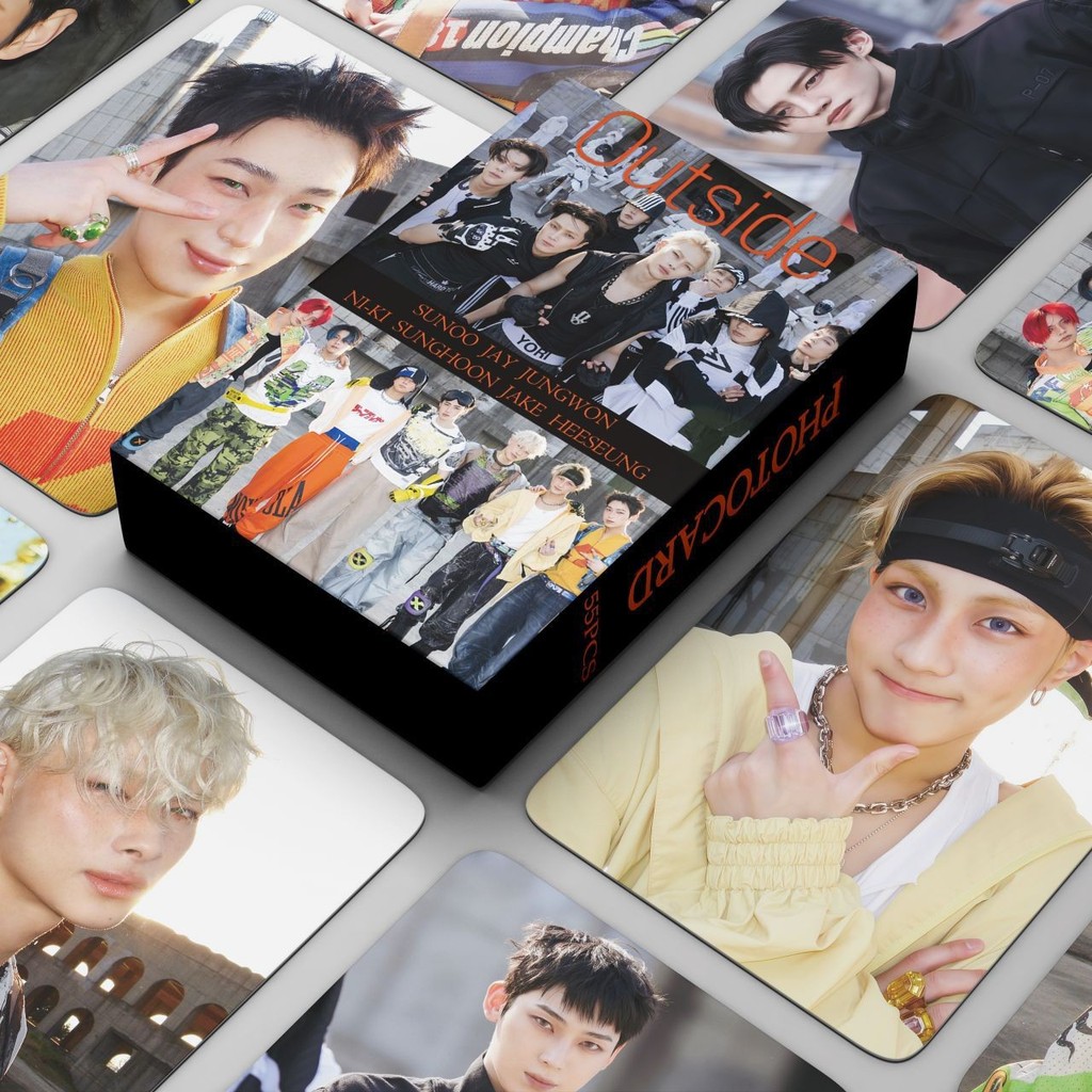 KPOP Cartões Fotográficos55pcs/box ENHYPEN Fora Do Cartão De Coleção LOMO