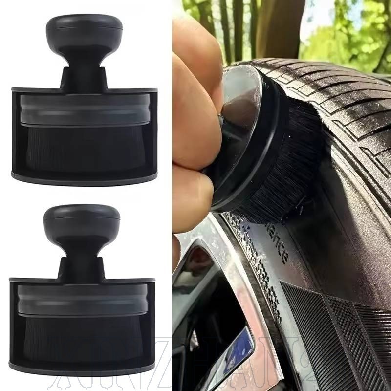 Escova De Pneu Para Lavagem De Carro 1/2 Unidades-Detalhamento Macio Com Tampa Detalhes Automáticos-Limpeza De Pneus , P