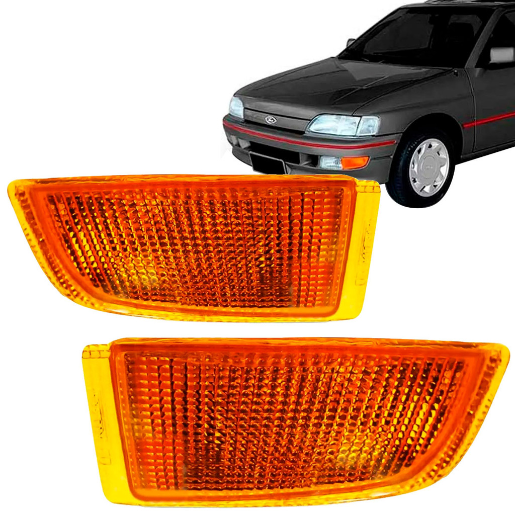 Par Pisca Parachoque Dianteiro Escort Xr3 93 94 95 Ambar