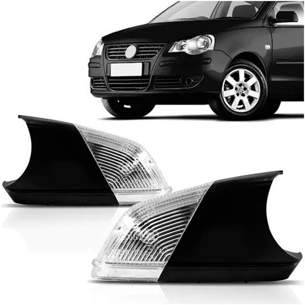 Par Pisca Retrovisor Polo 07 08 09 10 11 12 13 14 Golf 08 09 10 11 12 Sem Chicote