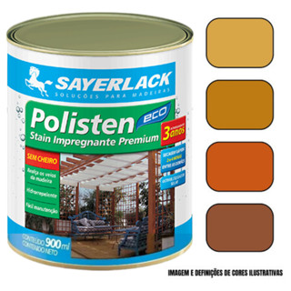 Verniz Polisten Base Água Acqua Eco Sayerlack 900ml Cores em Oferta na Shopee