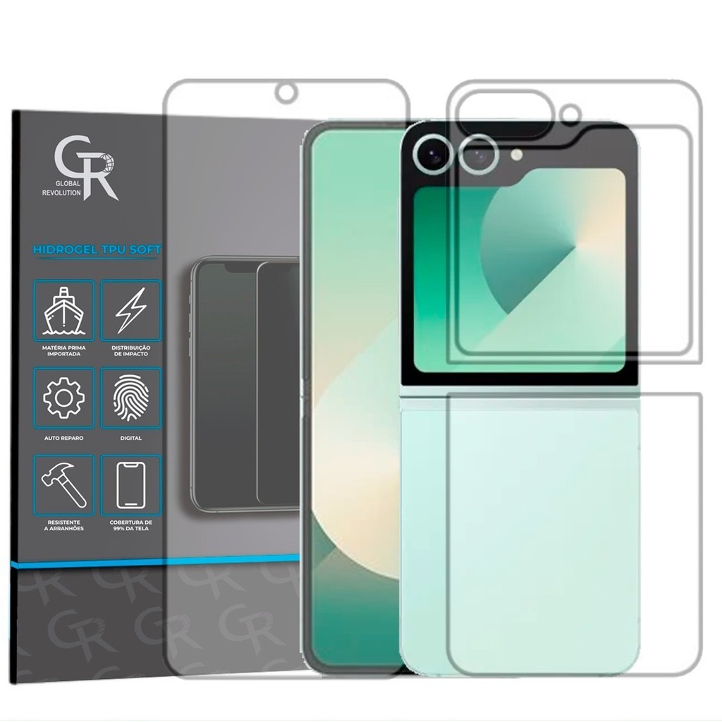 Película Hidrogel Frente Verso Para Samsung Galaxy Z Flip 6