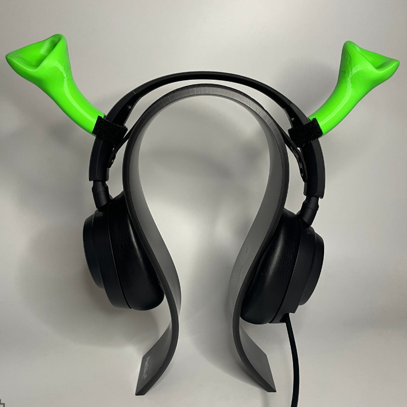 2 Pcs Headset Acessorios Fone de OuvidO Chifre ORELINHA Acessórios De Decoração Headwear chifrinho Malvadão Orelha Coroa Shrek Asa