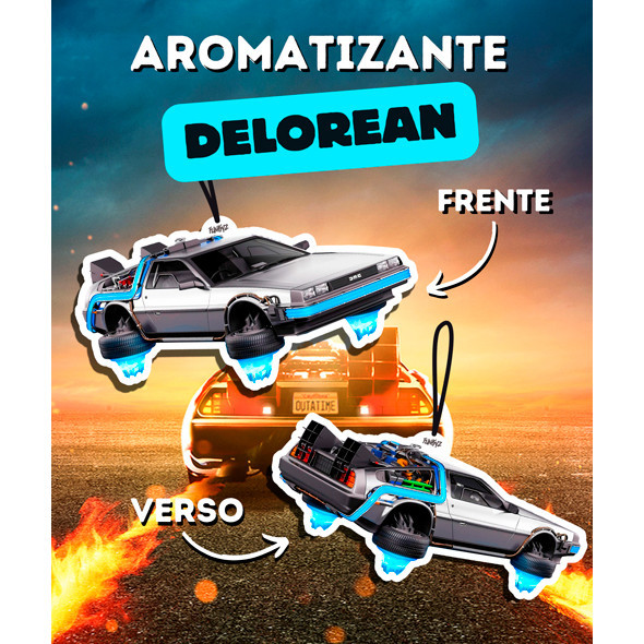 Aromatizante Delorean Voador 2 (Tipo Little Tree) Funkyz