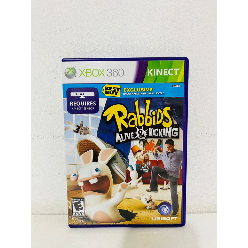 Jogo Rabbids Alive & Kicking Xbox 360 Físico Usado