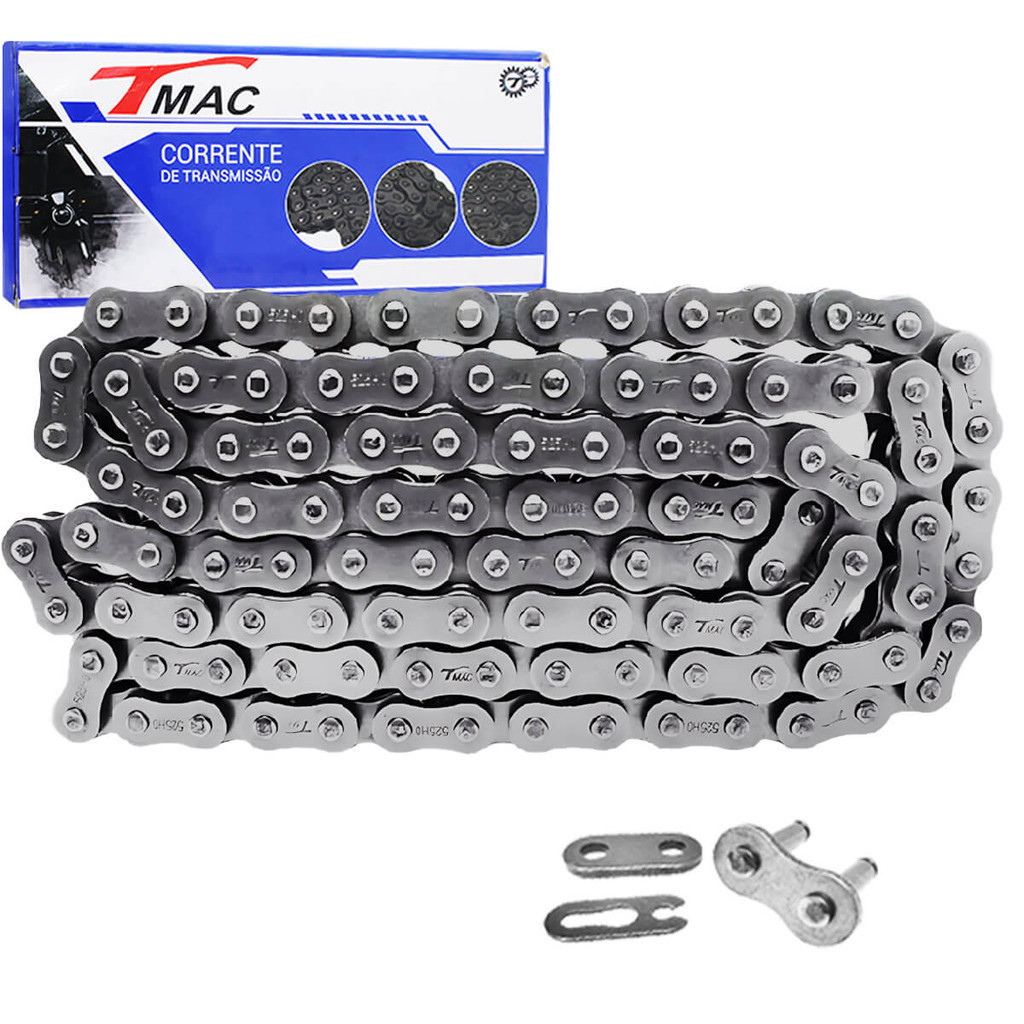Corrente Transmissão Kasinski Mirage250 01 A 13/ Yamaha YZ125 99 A 01  520Hx116 Clipada Sem Retentor