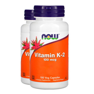 Kit 2x Vitamina K2 100mcg Now Foods 100 Veg Cápsulas Importado/Made in Usa em Oferta na Shopee