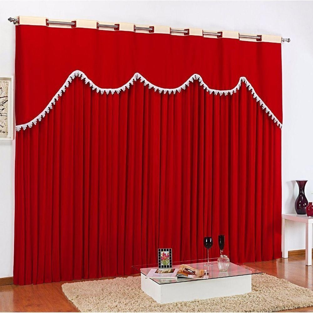 Cortina Maya Tecido Malha Gel 3,00 X 2,50 Vermelha em Oferta na Shopee