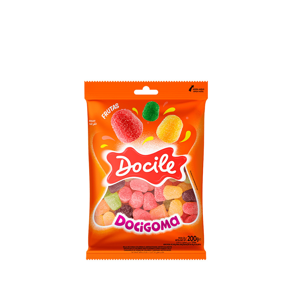 Bala de Goma Sino Sortido 200g - Docile em Oferta na Shopee