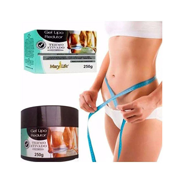 Gel Lipo Redutor Termo Ativado Bio Instinto Mary Life: Kit 2 unidades