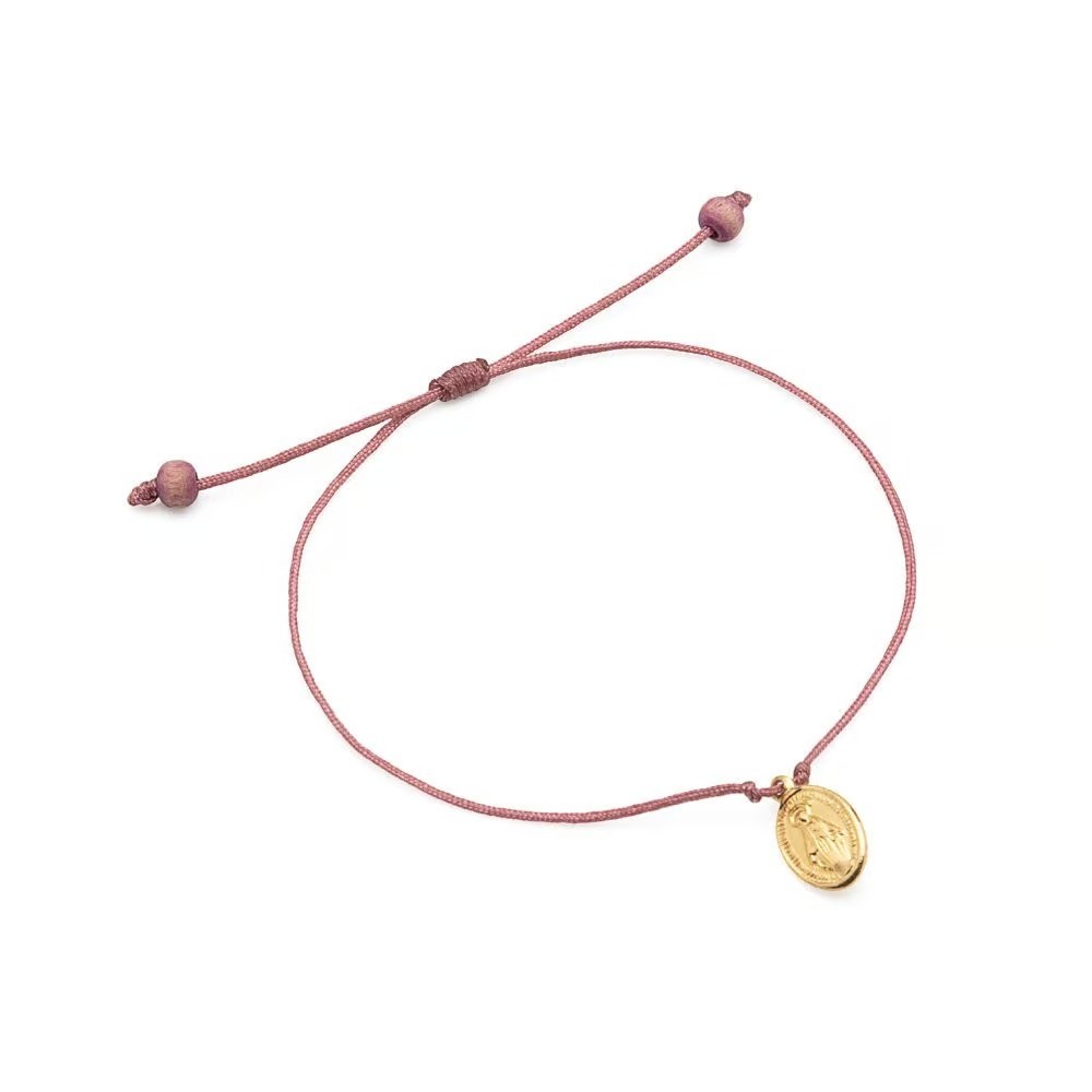 Pulseira Mariana Milagrosa Rosé - N. Sra. Graças em Oferta na Shopee
