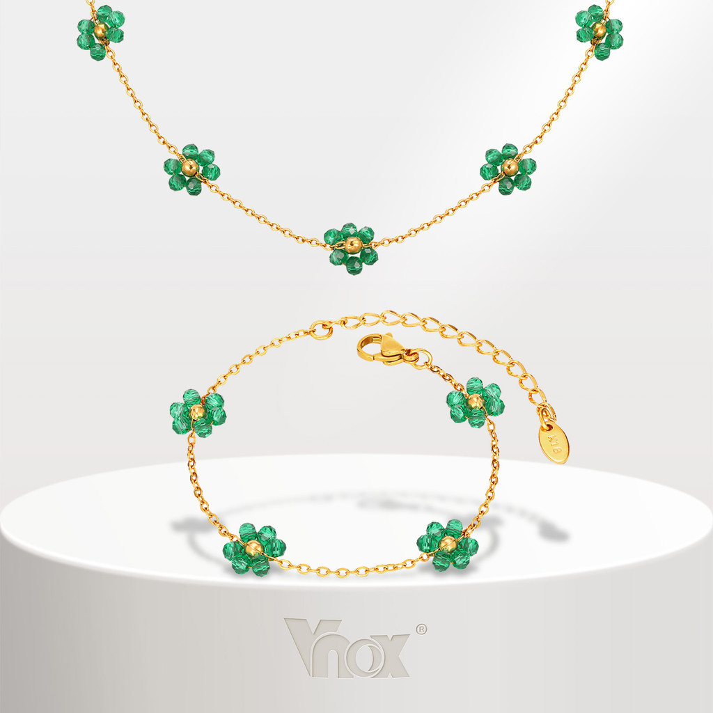 Vnox Aço Inoxidável Para Mulheres Colar De Imitação De Corrente Cruzada Plana Pérola Estilo Boêmio Oceano Pulseira Acessórios De Moda em Oferta na Shopee