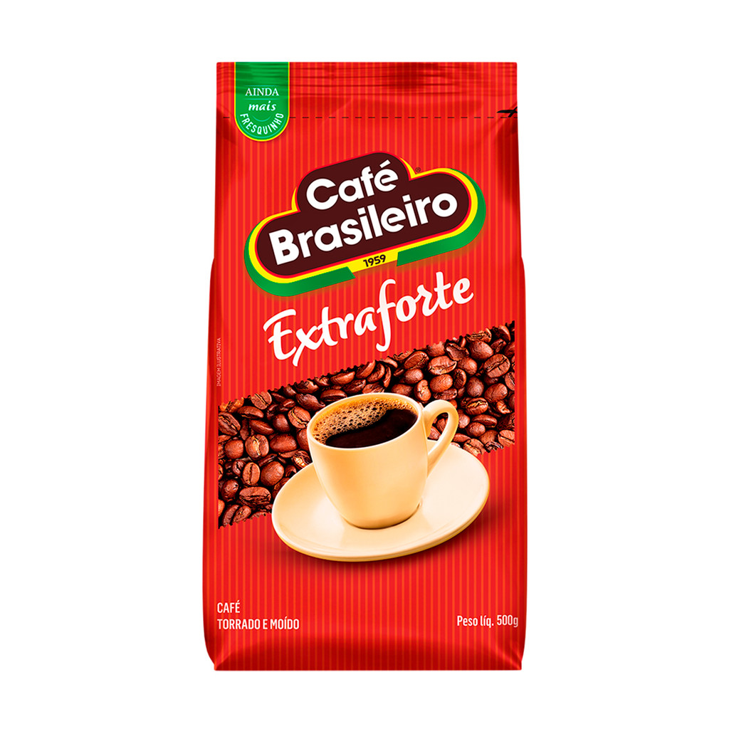 CAFE TORRADO E MOIDO ( BRASILEIRO EXTRAFORTE ) STAND PACK 500g - TRES CORACOES em Oferta na Shopee