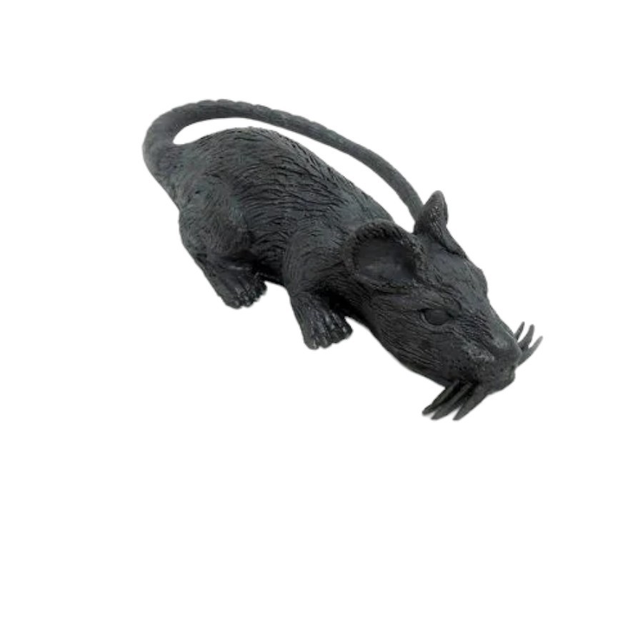 Rato de Borracha Grande - "Enfeite de Rato" Preto - 1 unidade - Rizzo em Oferta na Shopee
