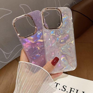 Luxo Laser Brilhante Sete Cores Capa De Design De Concha Dos Sonhos iPhone 16 15 12 13 11 14 Pro Max Transparente em Oferta na Shopee
