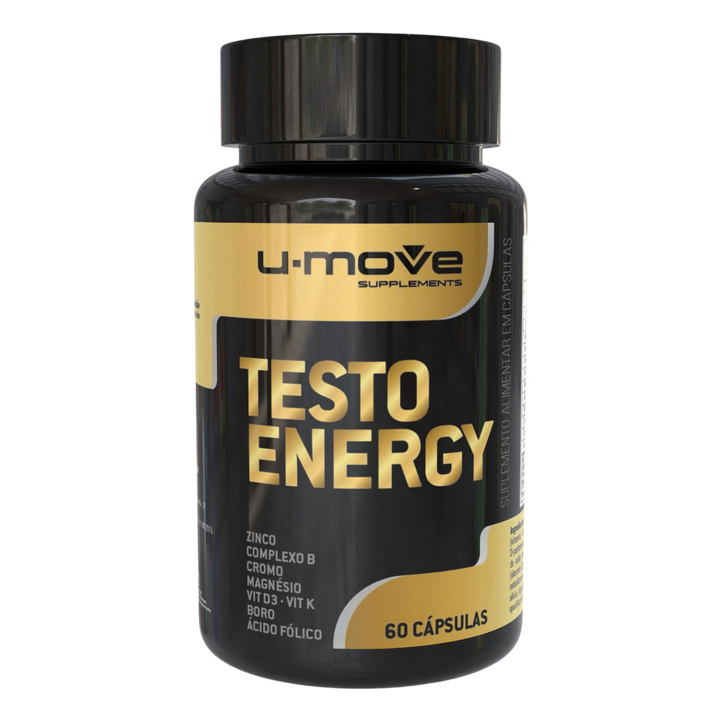 Testo Energy Precursor de Testosterona 60 Capsulas Pro hormonal - Umove Supplements