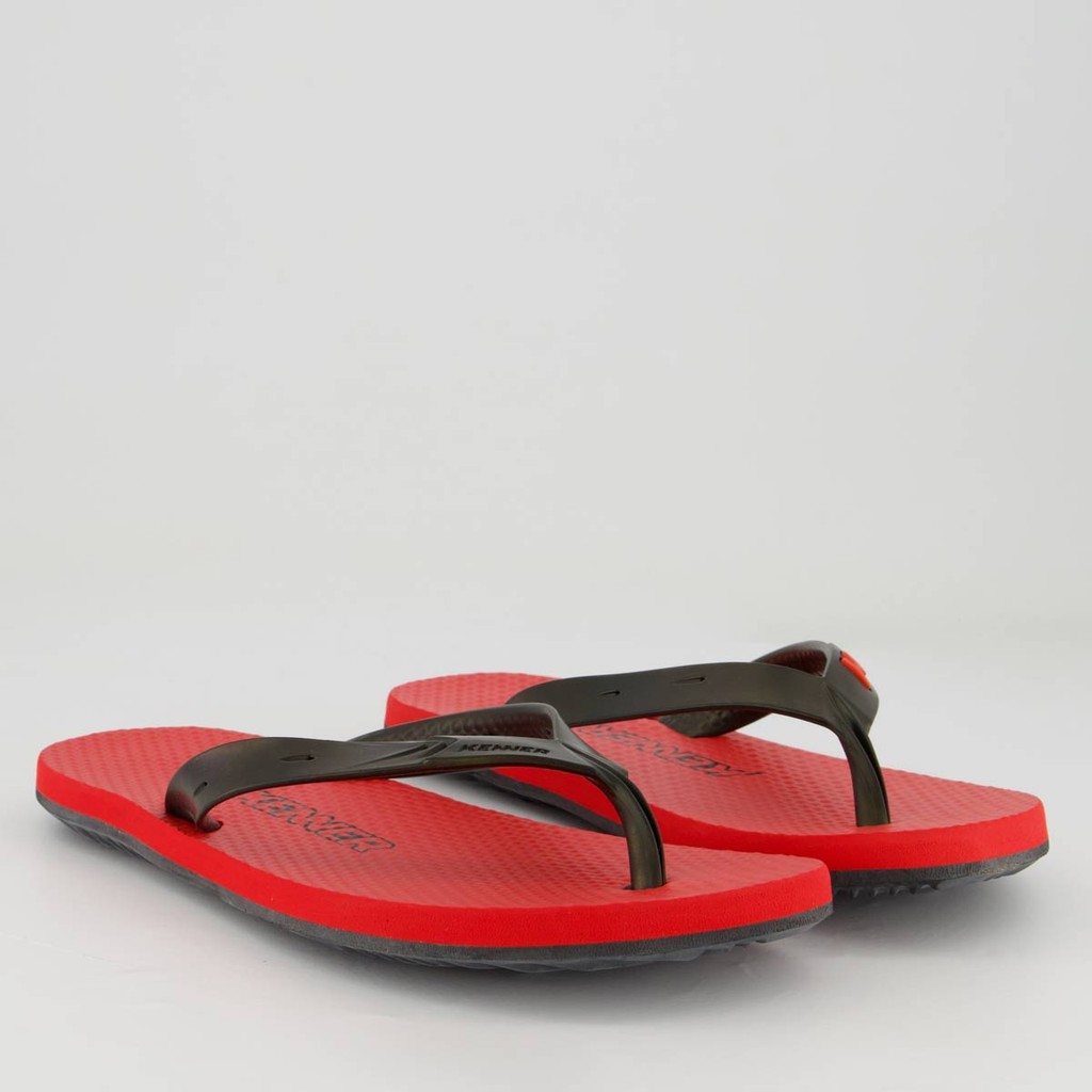 Detalhes do Chinelo Kenner Summer Vermelho e Preto