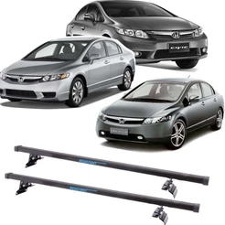 Rack Teto Resistent Sport Honda Civic 2006 até 2014 LW148