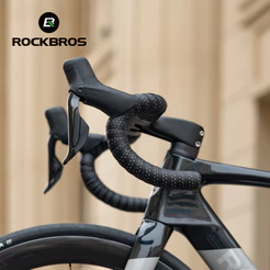 ROCKBROS Fitas Para Guidão De Bicicleta , À Prova De Choque , Durável , Antiderrapante , Leve , Respirável , Cinto Envoltório , Equipamento De Estrada , 2 Peças