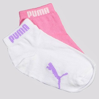 Kit Meia Puma Sapatilha 2 Pares Infantil Rosa Bran em Oferta na Shopee