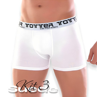 Kit 3 Cueca Box Suede Masculino Kit Cuecas Adulto Boxer