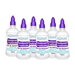 Kit Amolecedor Cutícula Acemar Óleo De Melaleuca 100ml (6 unidades)