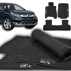 Tapete para carro C-rv 2012 2013 2014 2015 2016 2017 2018 Emborrachado Linha Ouro Sob Medida
