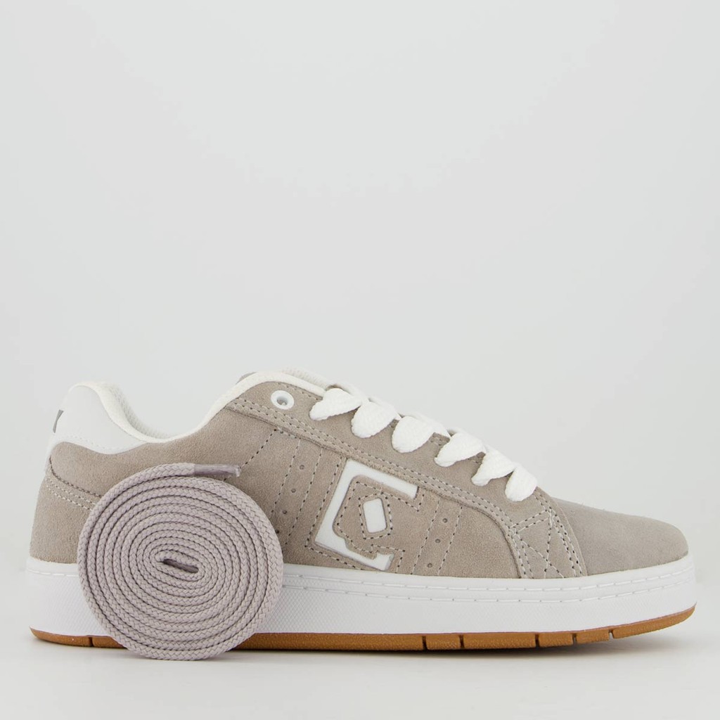 Tênis Qix Combat Suede Cinza em Oferta na Shopee