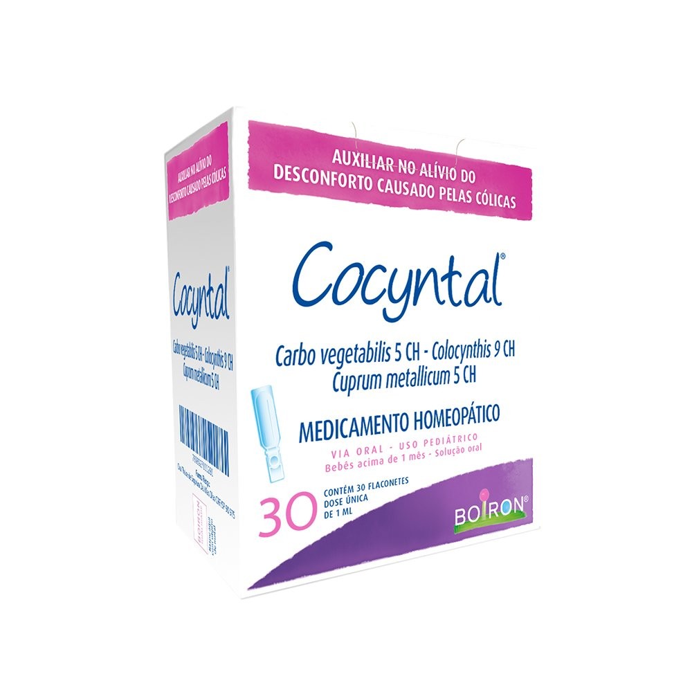 COCYNTAL BOIRON 30 FLACONETES  PARA CÓLICAS DO BEBÊ