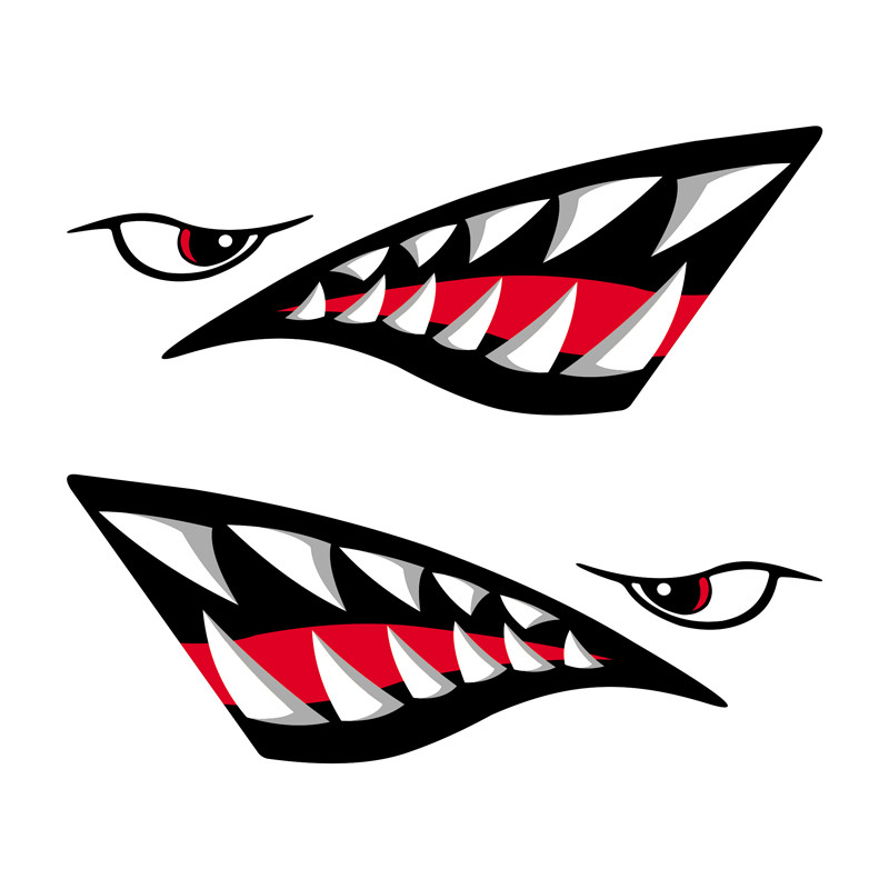 Kit Adesivo Boca De Tubarão Para Caiaque Jet Ski Barco Remo em Oferta na Shopee