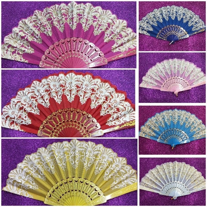 Leque Espanhol Dança Luxo Calor Unica Face