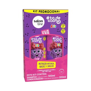 Kit Shampoo Condicionador Uva Kids Nutre Hidrata Salon Line em Oferta na Shopee