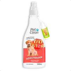 Kit Educador Adestrador Sanitário para Cachorro Xixi Stop 500 ml + Xixi Sim 30 ml - Pet Clean