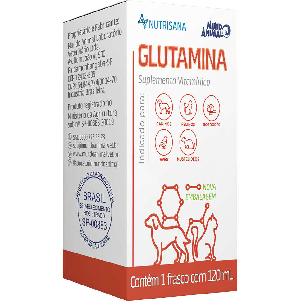 NUTRISANA GLUTAMINA 120 ML - Pets