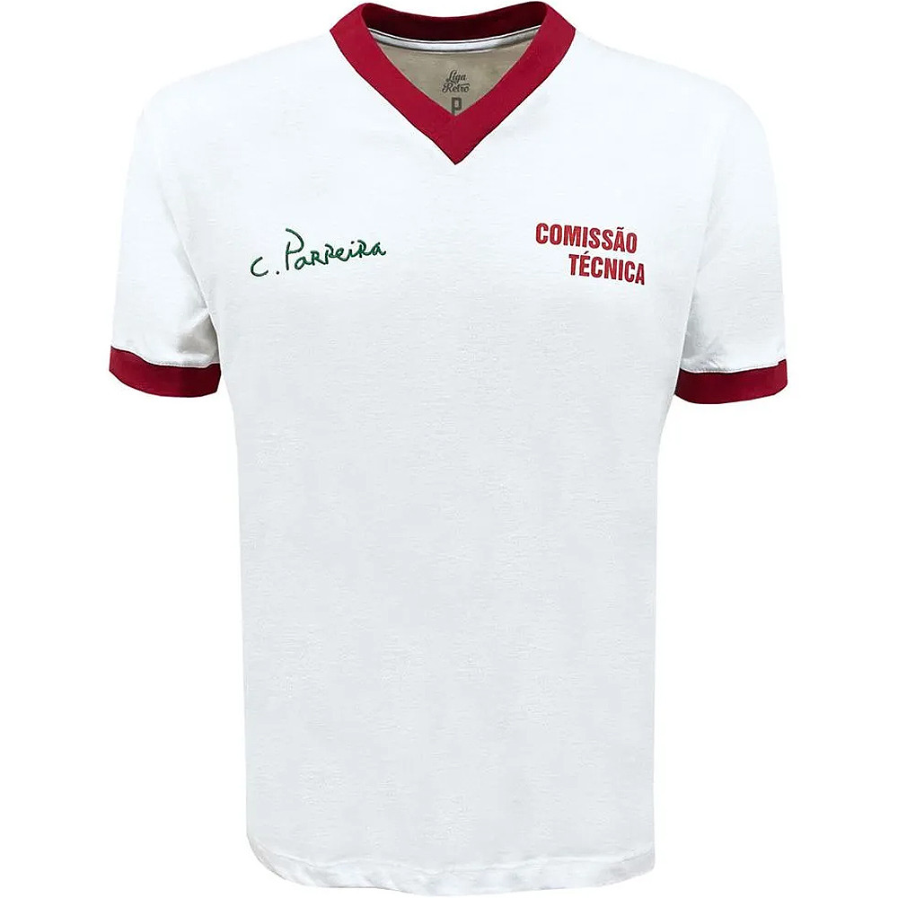 Camisa Fluminense Retrô Parreira 1984 Branca Masculina Oficial