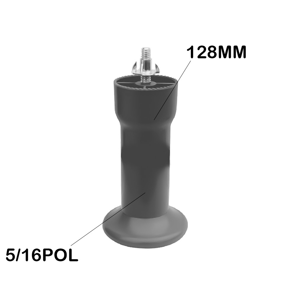 Pé Plástico Redondo Para Cama Box 5/16 Pol 128mm Resistente