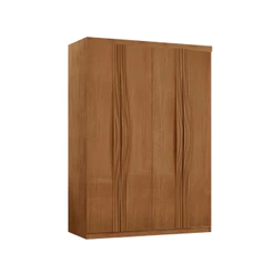 Guarda Roupa Solteiro Dunas MDF 4 Portas e 2 Gavetas Moderna