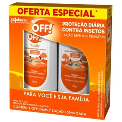 Pack Repelente Loção Off! Family Squeeze 2 Unidades 100ml Cada