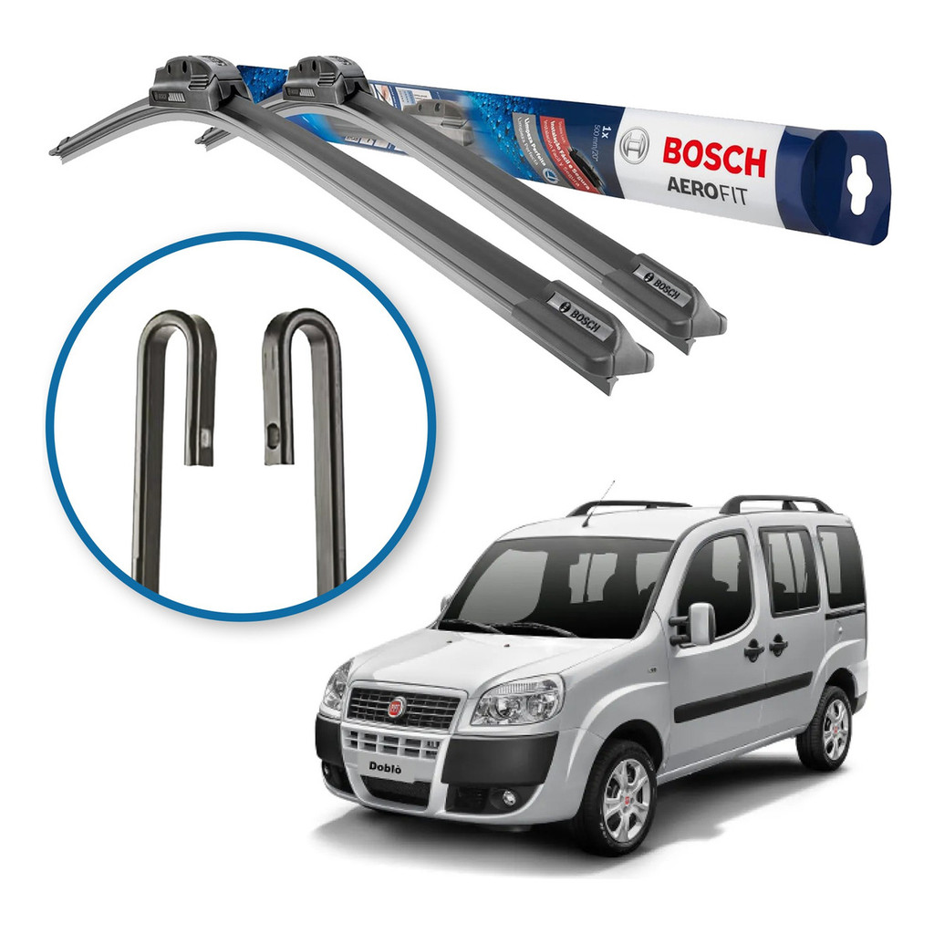 Palheta Limpador Parabrisa Original Bosch Fiat Doblo 2010 A 2021 em Oferta na Shopee