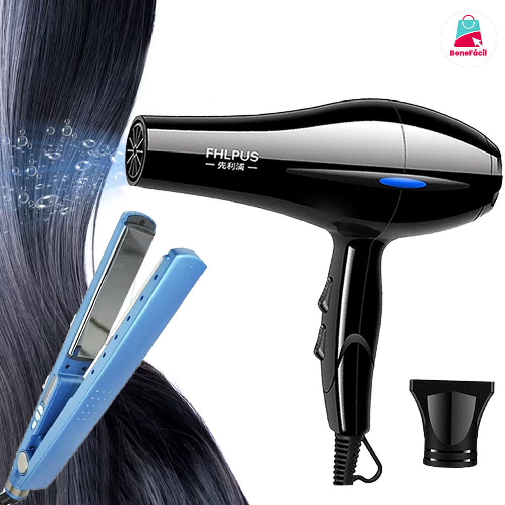 Secador e Chapinha de Cabelo Bivolt com Nano Titanium para Uso Doméstico