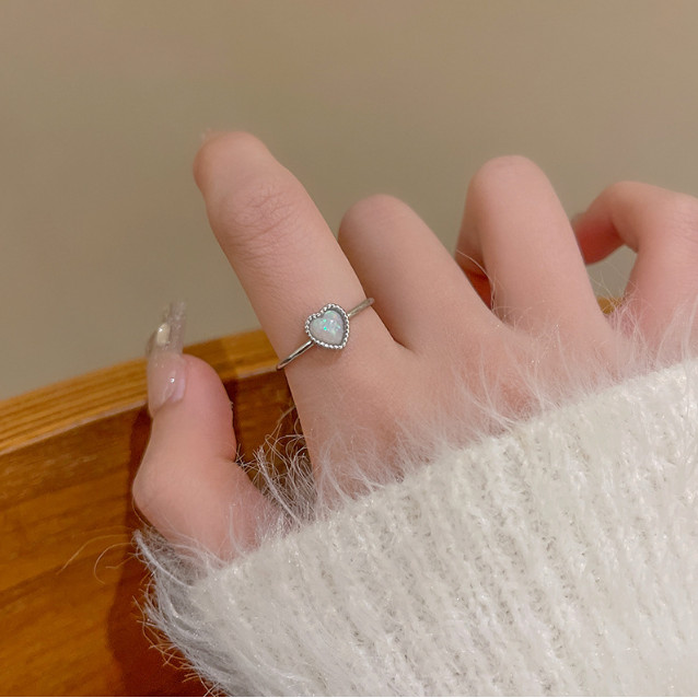 Anel Aberto Bamoer Estilo Ins Coração Design Joias Da Moda Coreana Presente Para Mulheres em Oferta na Shopee