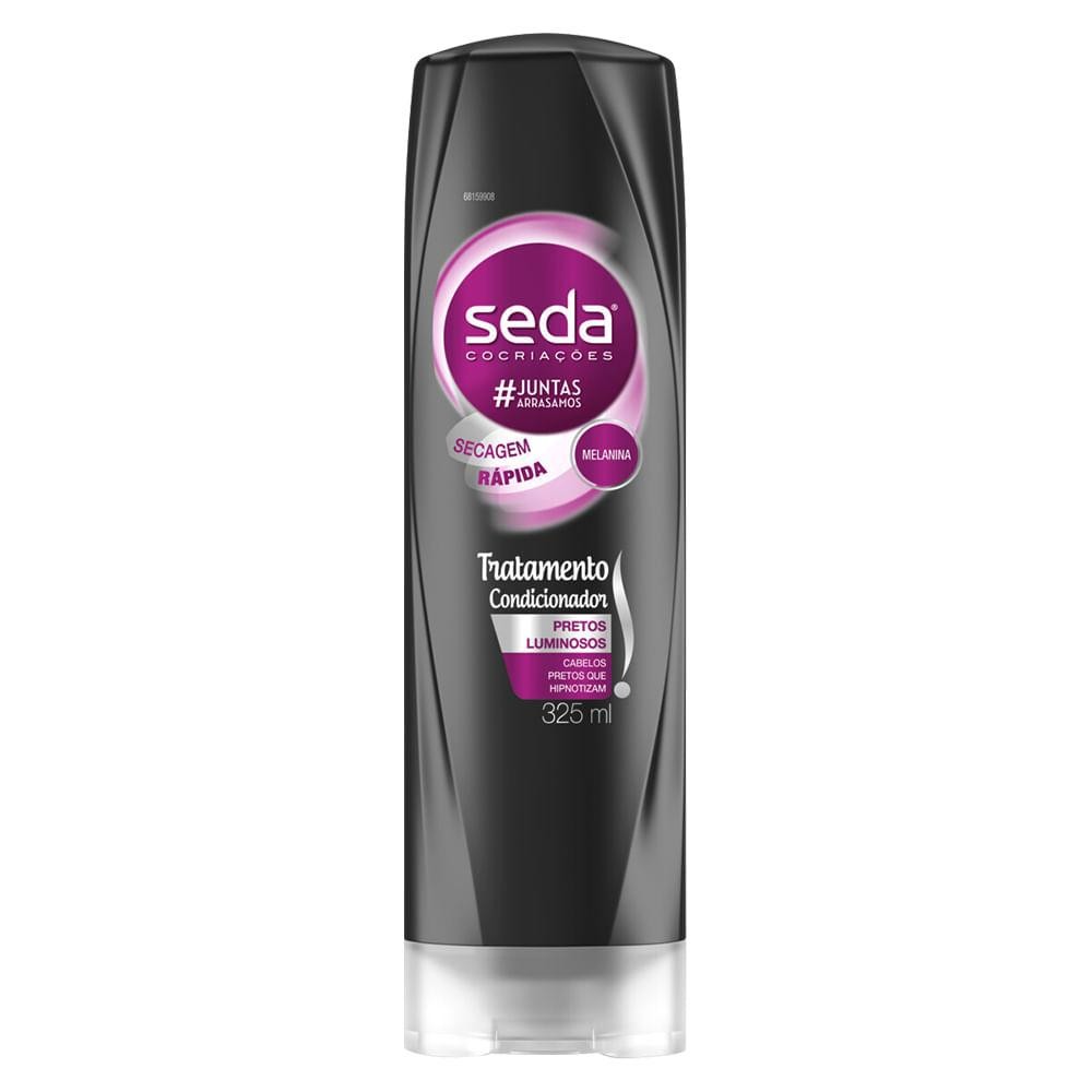 CONDICIONADOR SEDA 325ML PRETOS LUMINOSOS em Oferta na Shopee