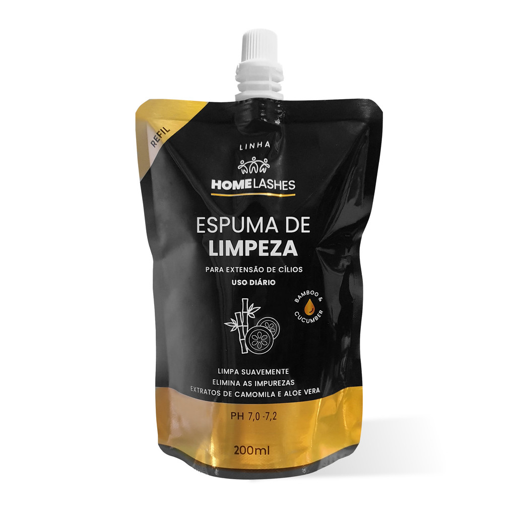 Refil da Espuma de limpeza pra Extensão de Cílios - 200ml - Ph7.0
