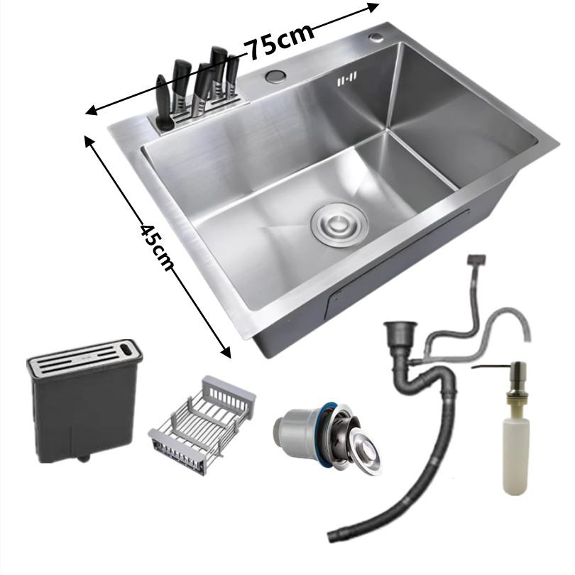Cuba Gourmet Pia Inox Quadrada Cozinha Luxo 60x45 Acessórios Cuba Para Cozinha Com Acessórios