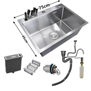 Cuba Gourmet Pia Inox Quadrada Cozinha Luxo 60x45 Acessórios Cuba Para Cozinha Com Acessórios em Oferta na Shopee