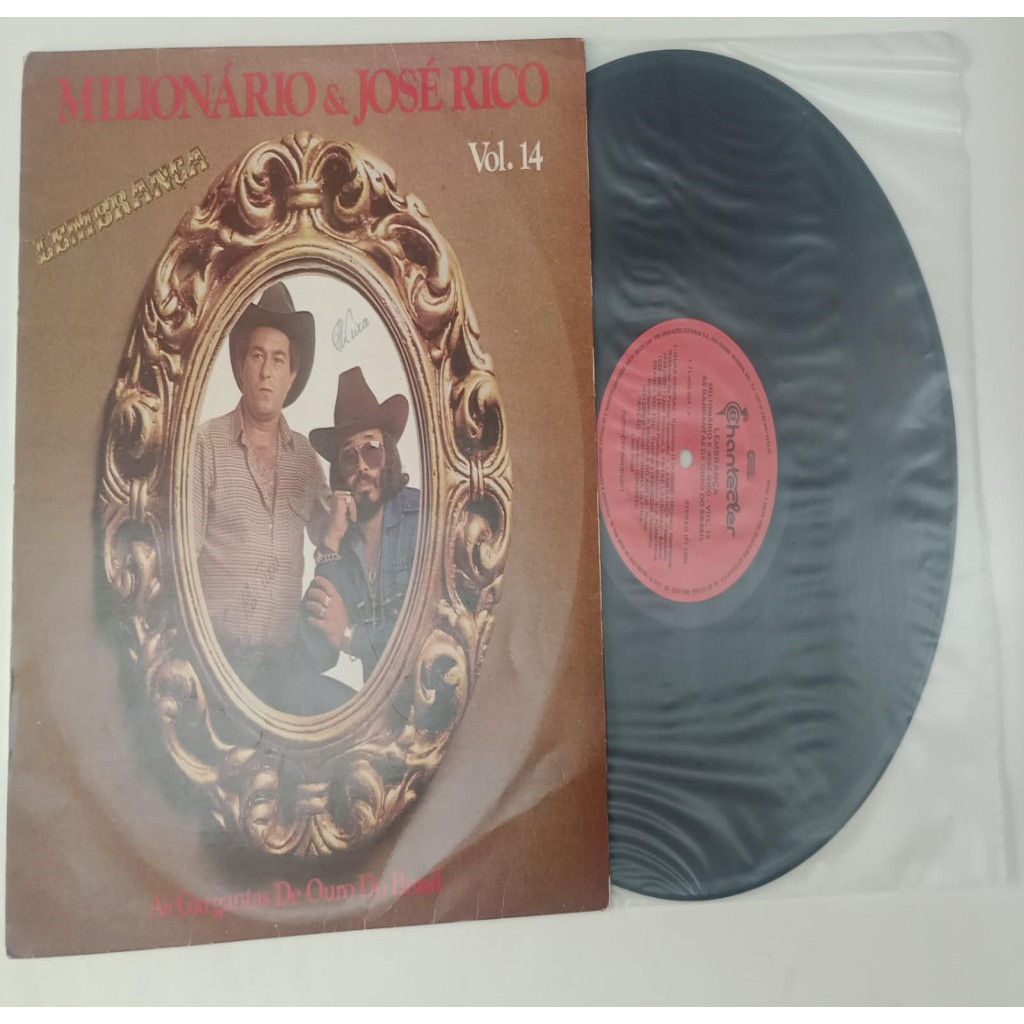 VINIL MILIONÁRIO E JOSÉ RICO LEMBRANÇA / AS GARGANTAS DE OURO DO BRASIL [1984] MILIONÁRIO E JOSÉ RICO VOL. 14
