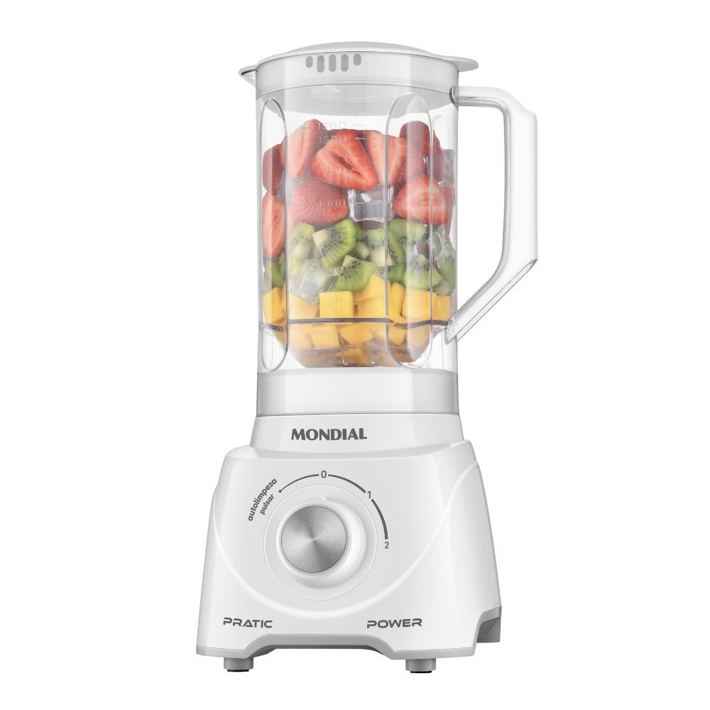 Liquidificador Pratic Power Mondial Branco 2,2 Litros - L-97-W em Oferta na Shopee